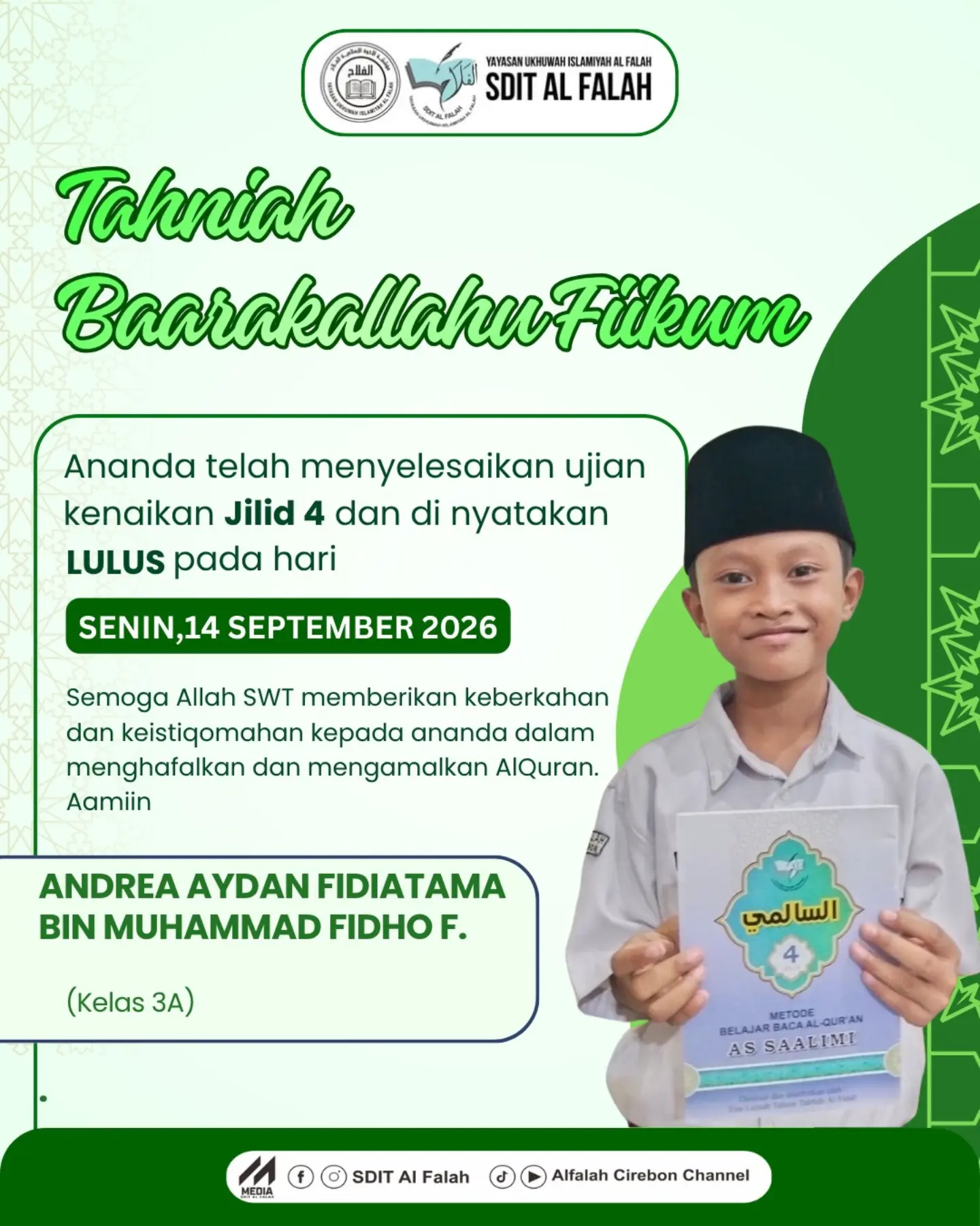 Kelulusan Jilid 4 Andrea Aydan